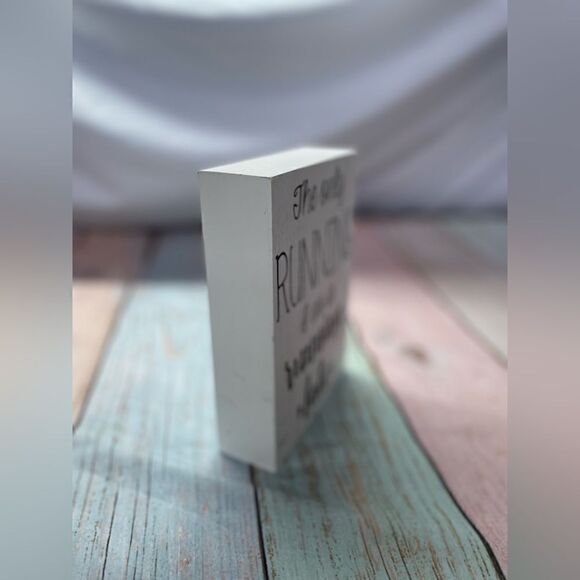 “The Only Running I Do Is Late” 3D Wood Quote Plaque Sign EPC - Picture 2 of 9